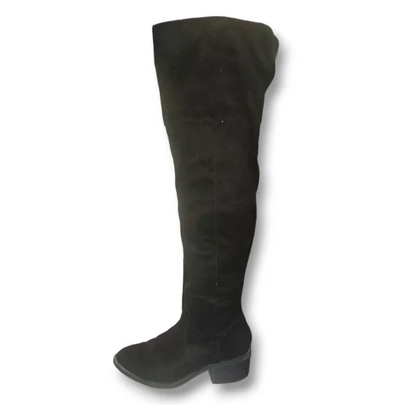 EXPRESS Over The Knee Faux Suede Boots - Black | Size 7 - Picture 11 of 16